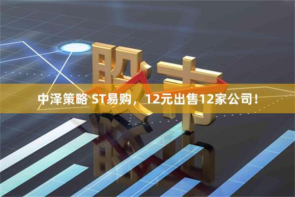 中泽策略 ST易购,12元出售12家公司!